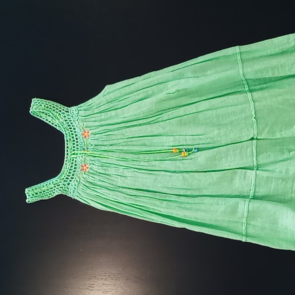 Beach dress with crochet detail